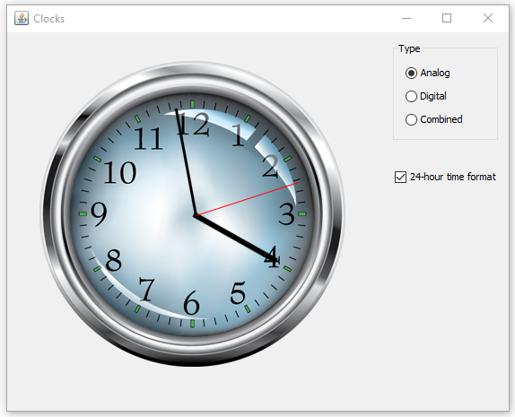 An Analog Clock in Java Swing